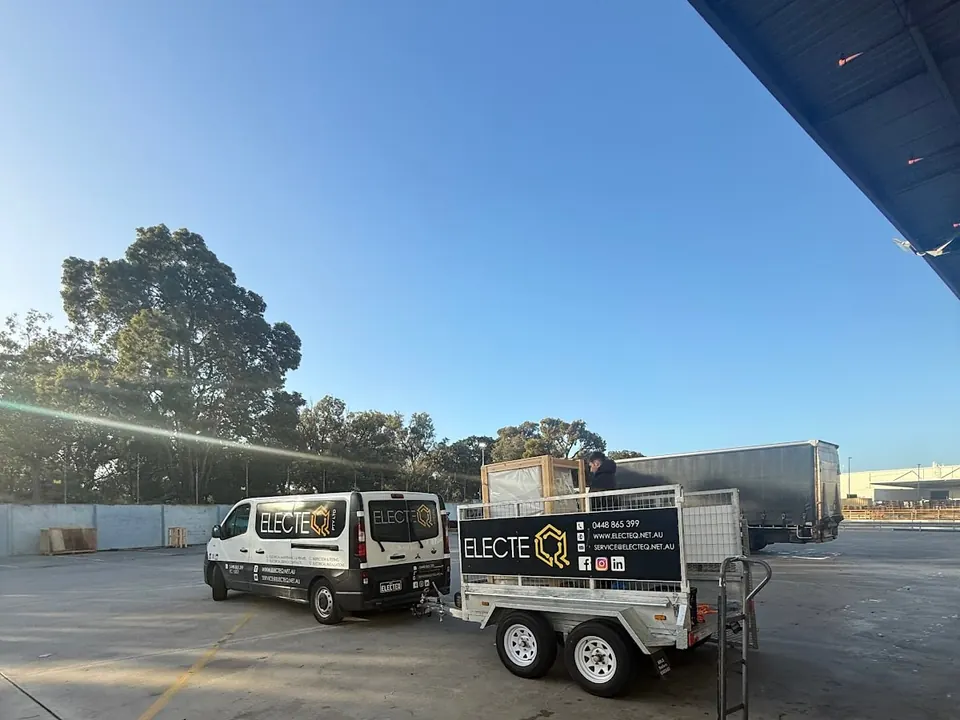Commercial dishwasher repairs near me: the Electeq service van and trailer